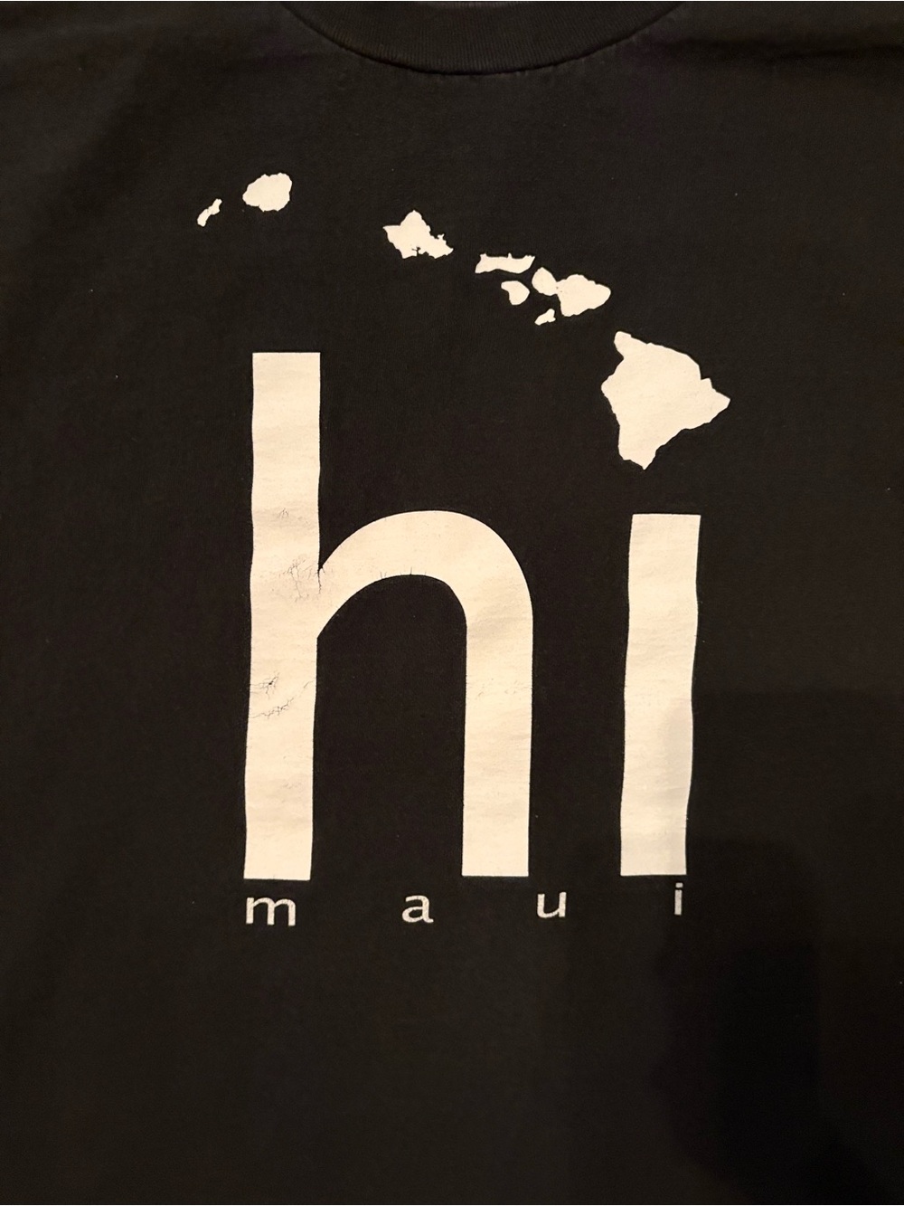 Maui, Hawaii Black & White Graphic T-Shirt - Picture 5 of 5
